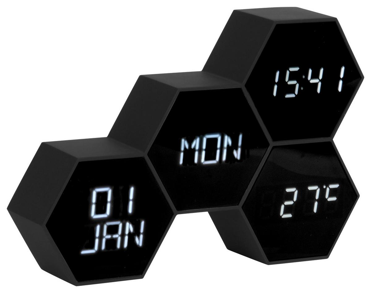 BUDZIK KA5805BK - czarny, Basics, tworzywo sztuczne (17,5/12/4,5cm) - Karlsson