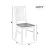 STOLSET ANTALIA - vit/naturfärgad, Modern, trä (44/98/59cm) - Bessagi Home