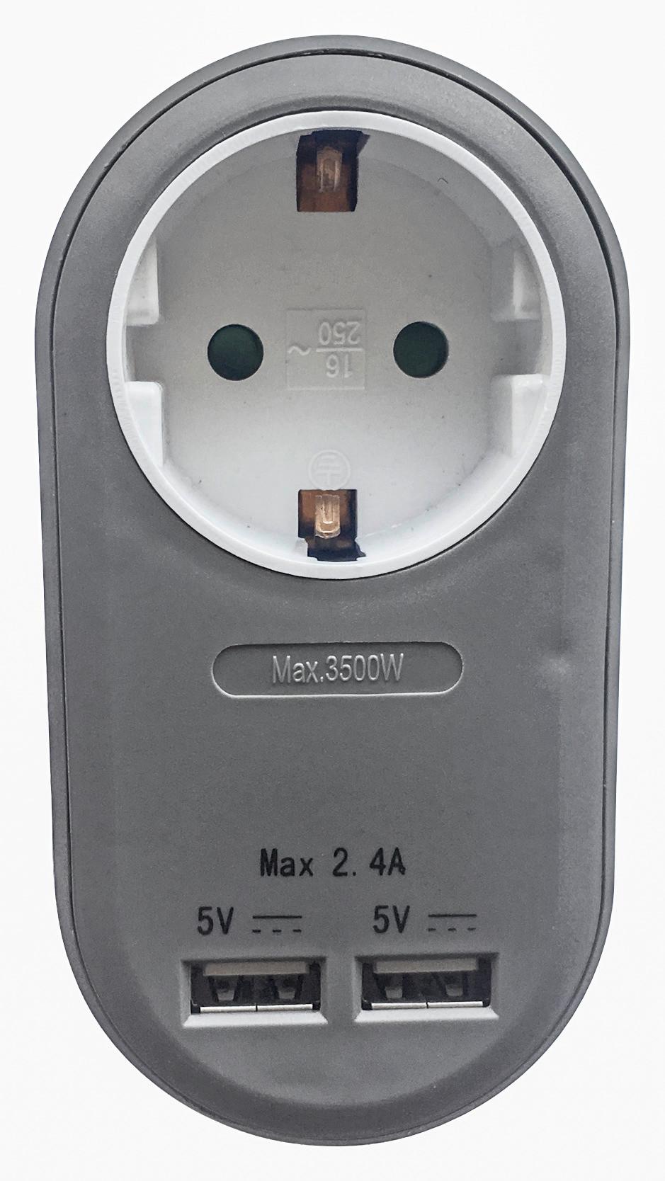 Adapter Amir in diversen Farben - Kunststoff (10,8/5,6/7,22cm) - Mömax