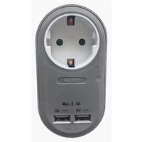 Adaptor Amir - plastic (10,8/5,6/7,22cm) - Mömax