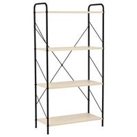 Polica Tom - kašmir/crna, Moderno, drvni materijal/metal (63.2/125/30cm) - Modern Living