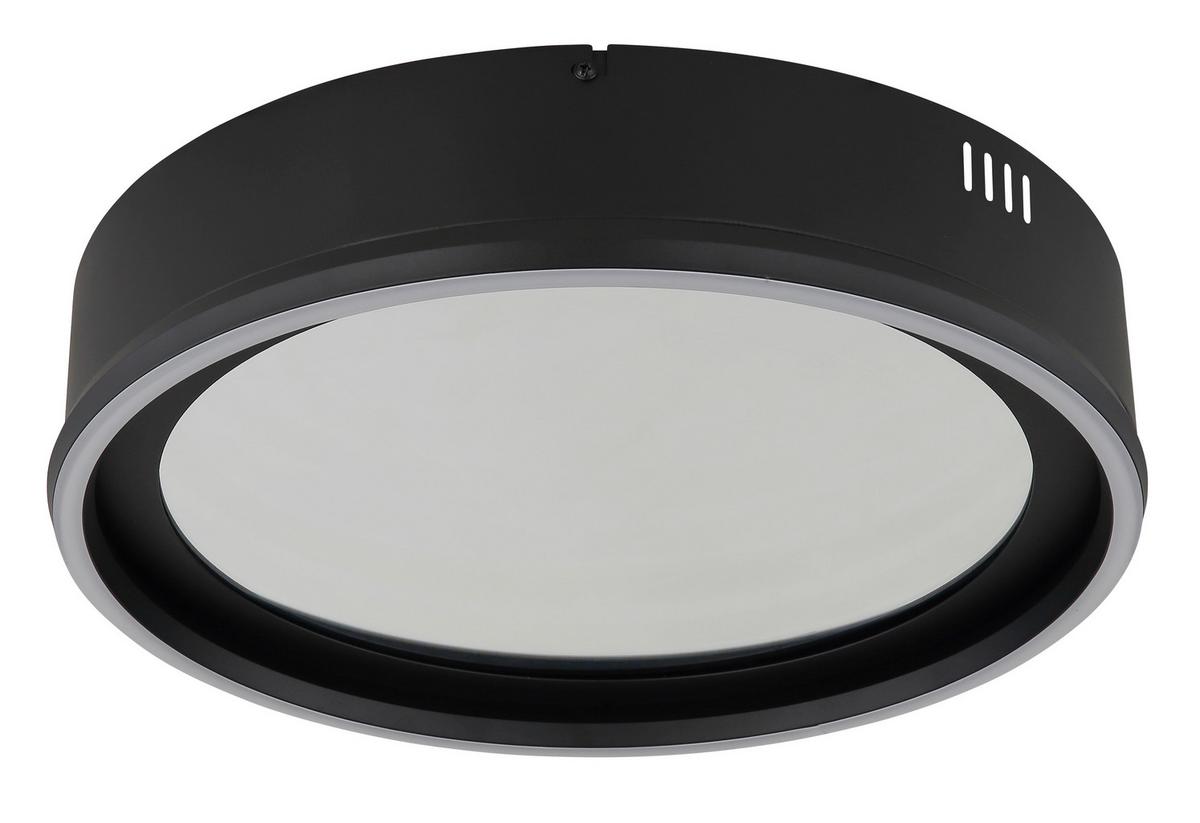 Led Stropna Svjetiljka Mirrora - bijela/prozirno, Design, staklo/metal (40/8,5cm) - Globo