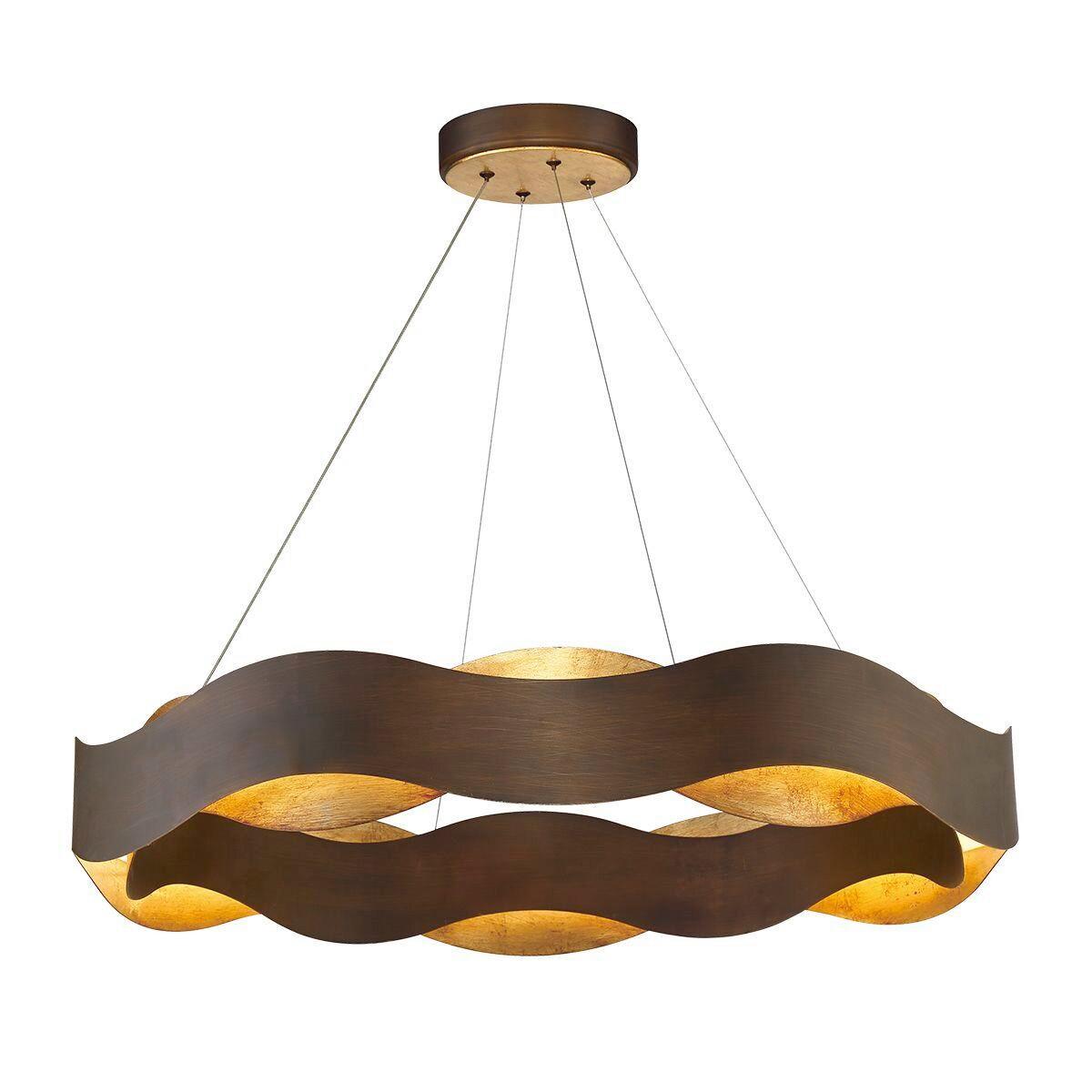 Csillár Qn-Vaughan-P-L-Brz-Gd - többszínű, Design, fém (85/45cm) - Elstead Lighting