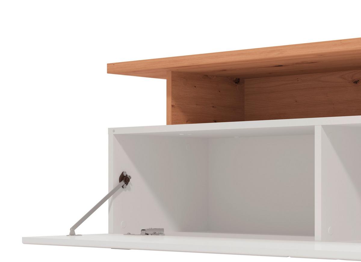 Lowboard Arctic Weiß/Eiche Artisan - Weiß/Eiche Artisan, MODERN, Holzwerkstoff (170/47/42cm) - Mömax