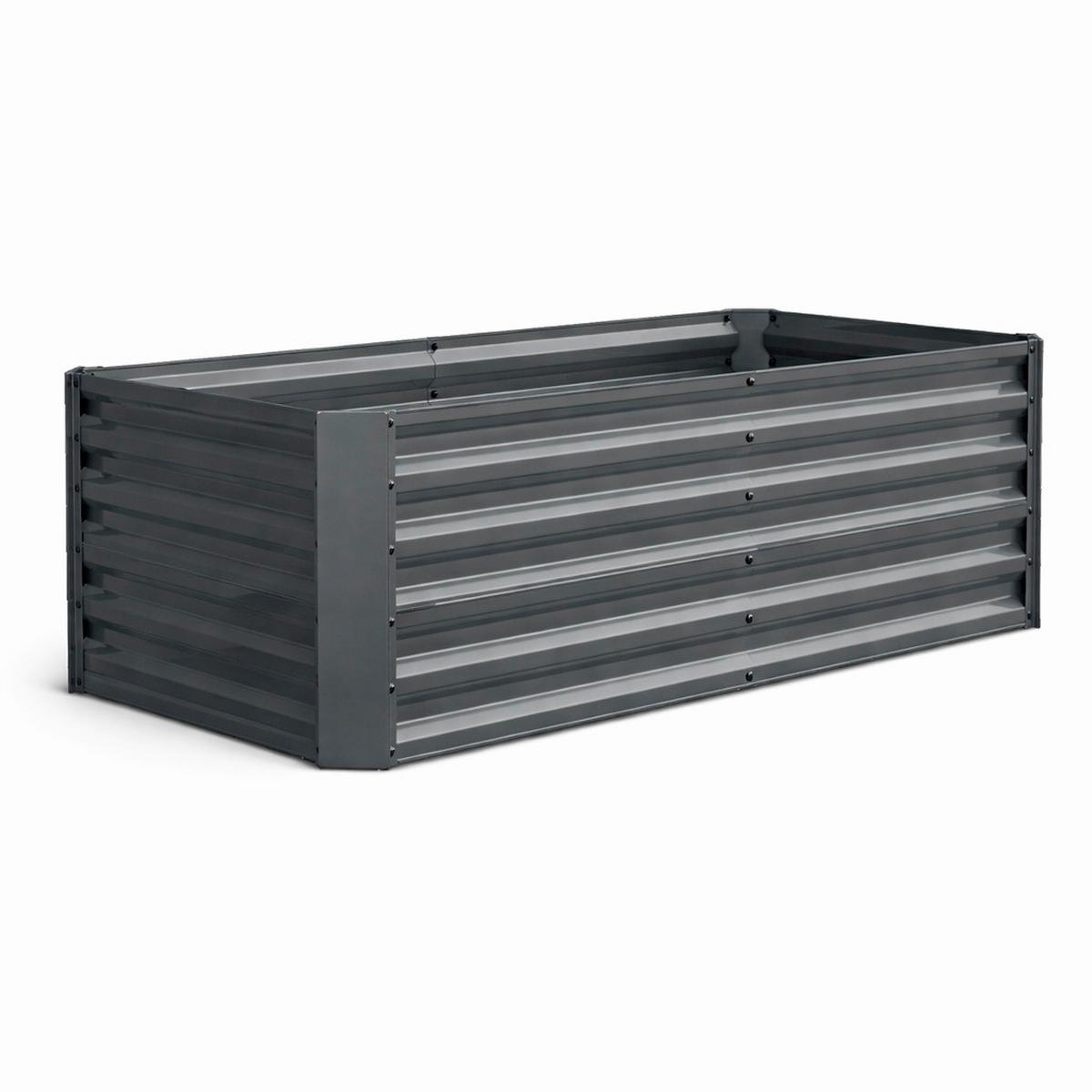 Hochbeet Vcm Beet "galdo Xl" - Schwarz, Modern, Metall (180/57/90cm)