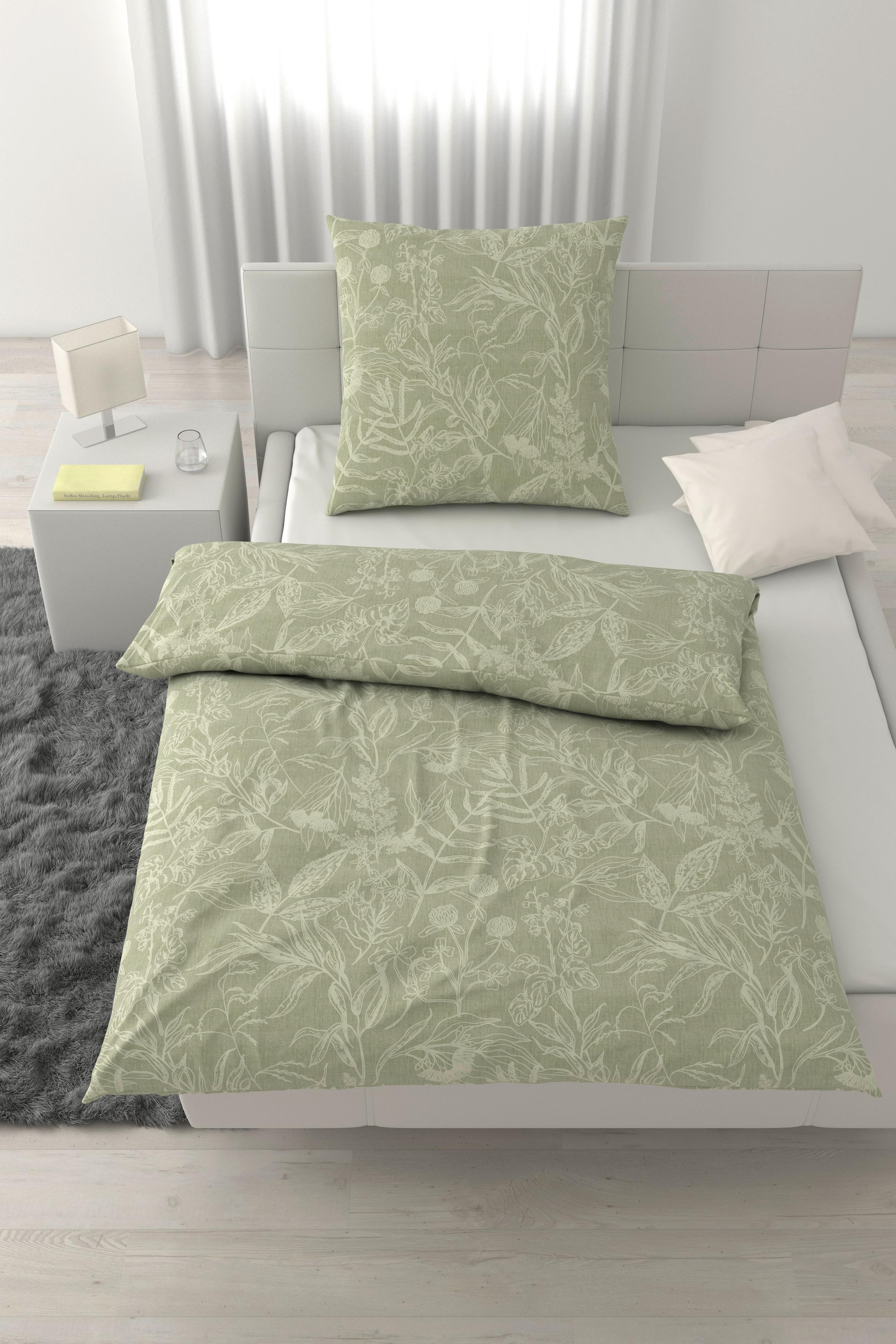Bettwäsche Tylpur Salbeigrün ca. 135x200cm - Salbeigrün, Textil (135/200cm) - Mömax