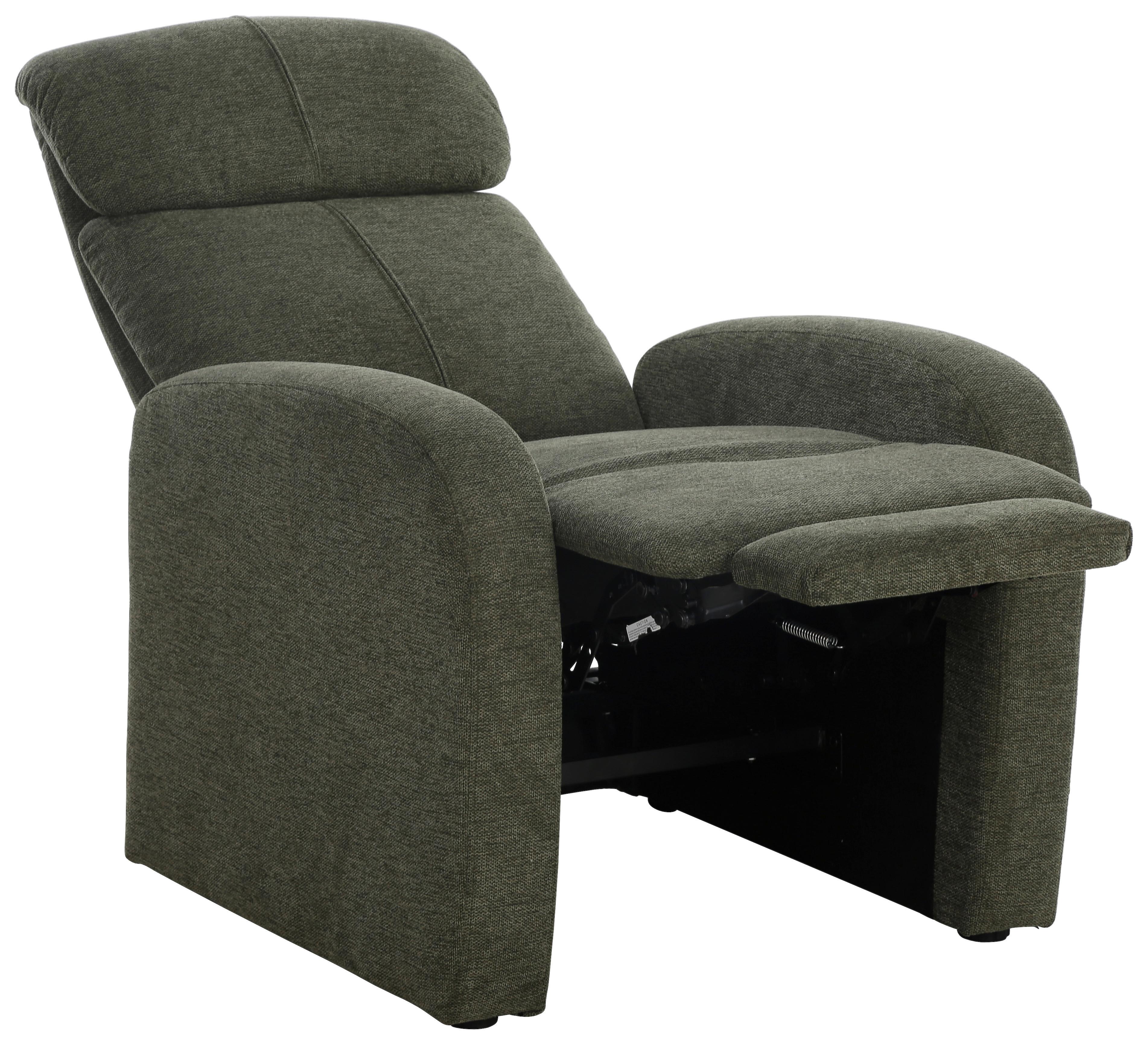 Relax Fotel Korfu - zöld, Modern, textil/fa (73.5/104/90cm) - Based