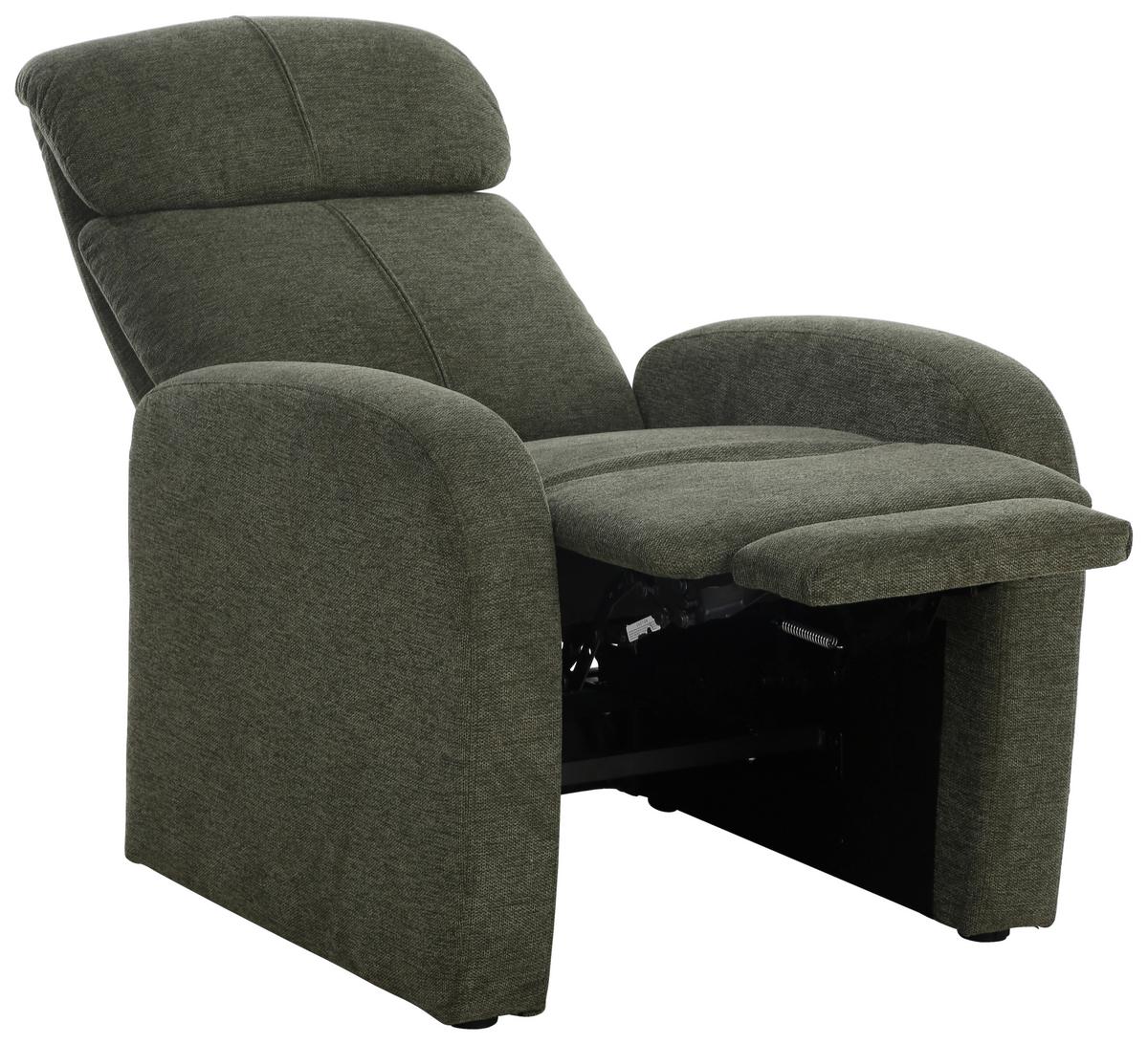 Relaxsessel Korfu Grün - Grün, MODERN, Holz/Textil (73.5/104/90cm) - Based