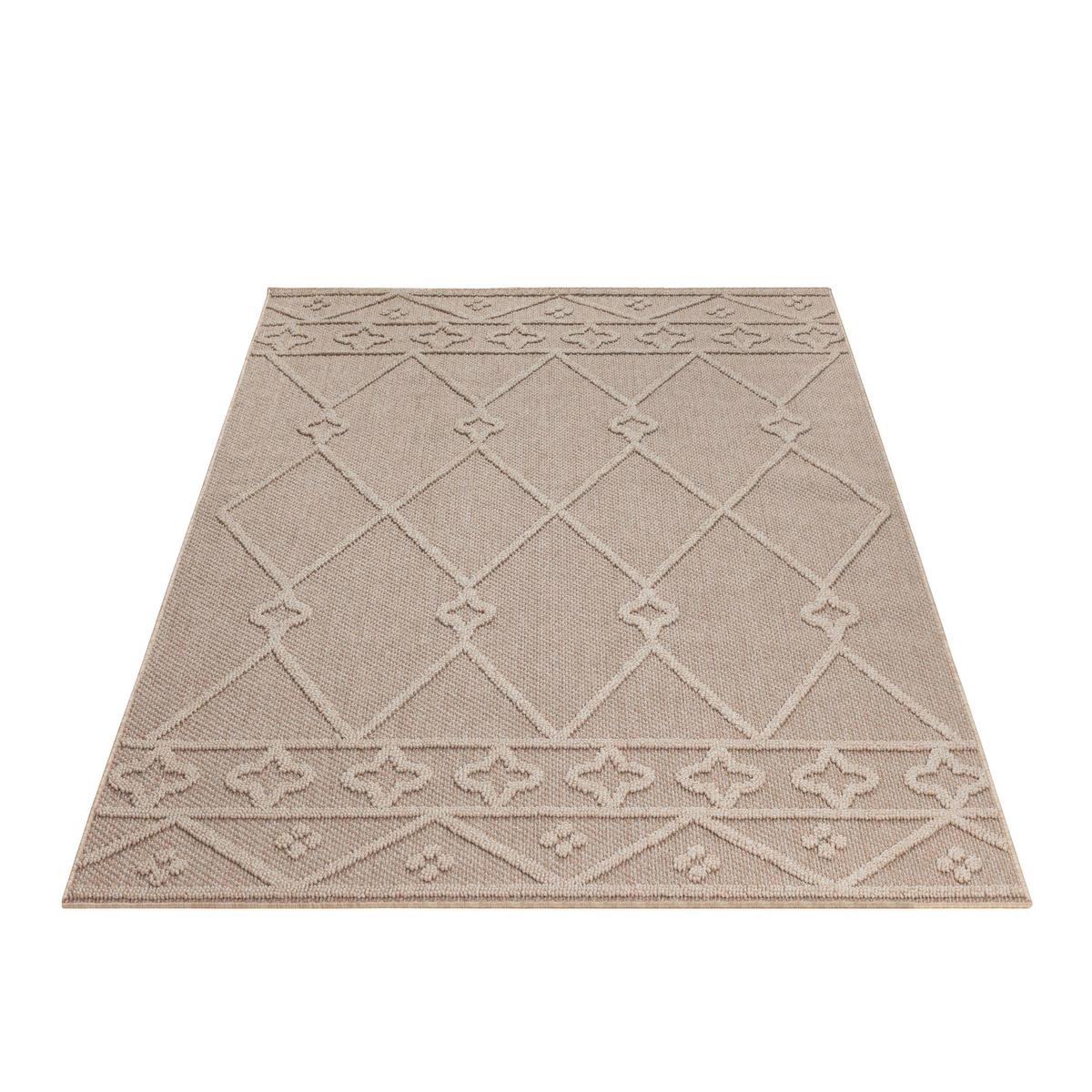 Outdoorteppich Patara Beige ca. 80x150cm - Beige, Design, Textil (80/150cm) - Novel