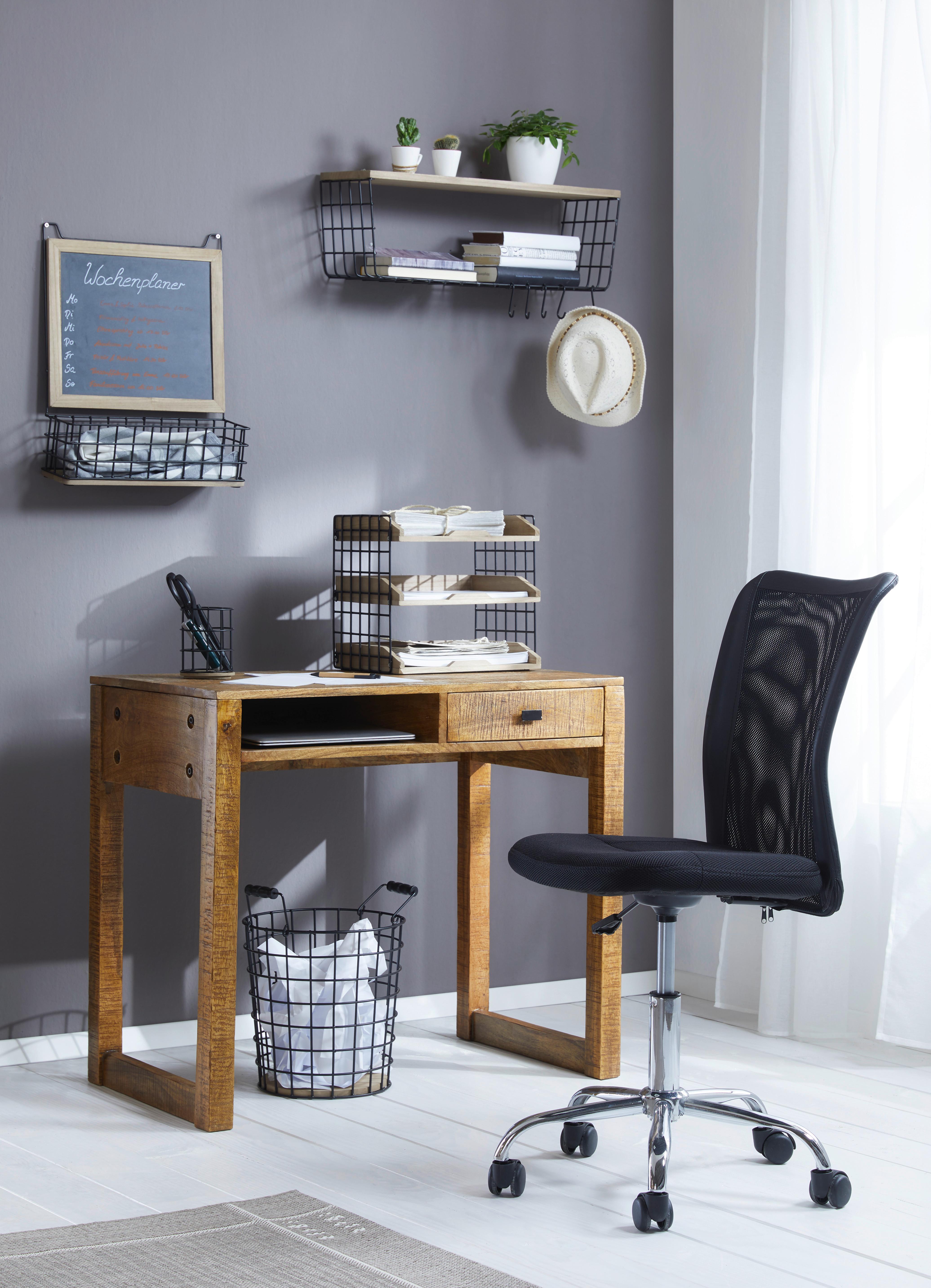 SNURRSTOL SURF -BASED- - svart, Modern, metall/trä (42/88-98/58,50cm) - Based