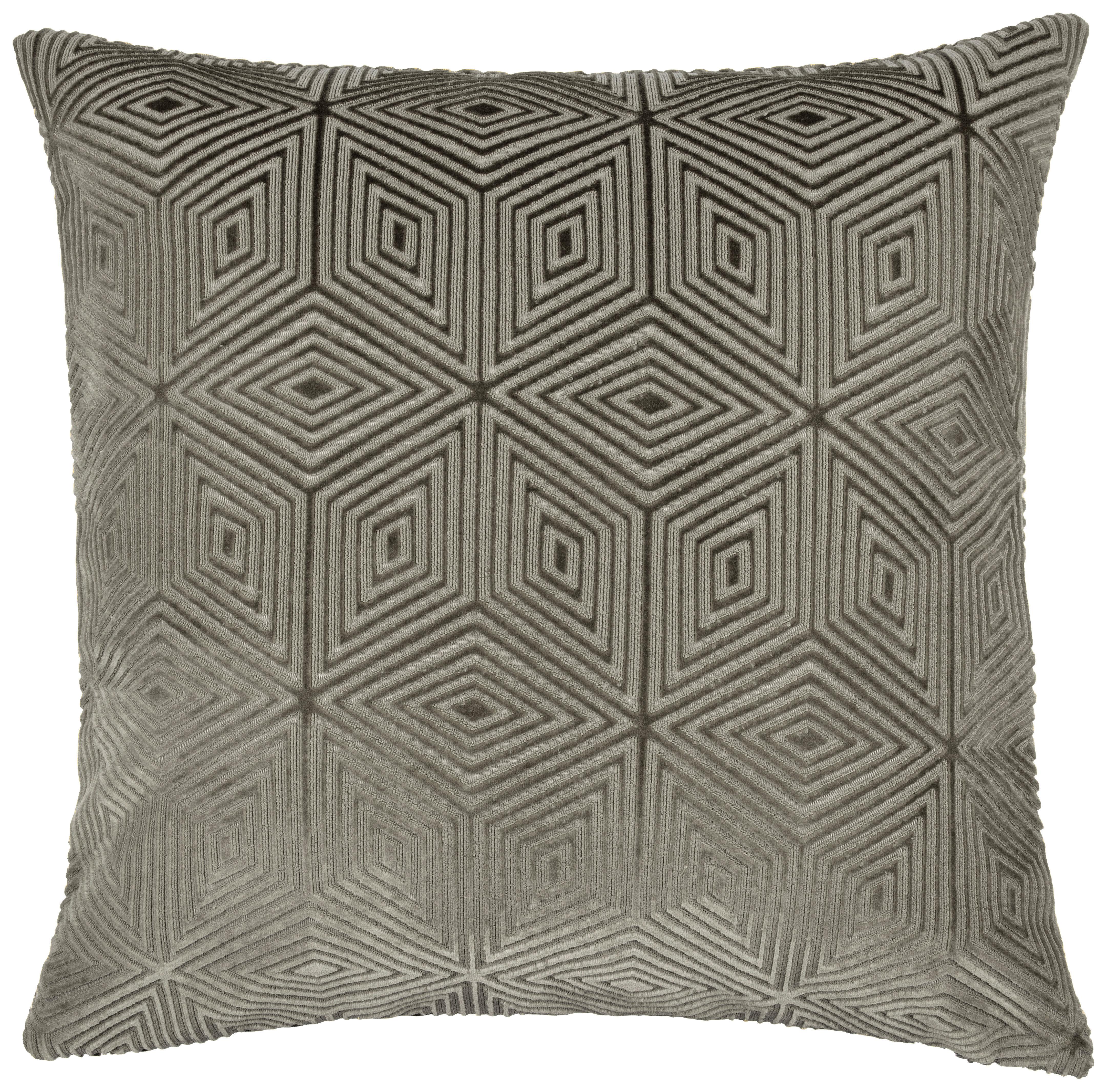 Kissenhülle Rania Hellgrau ca. 40x40cm - Perlmutt, Textil (40/40cm)