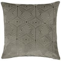 Kissenhülle Rania Hellgrau ca. 40x40cm - Perlmutt, Textil (40/40cm)