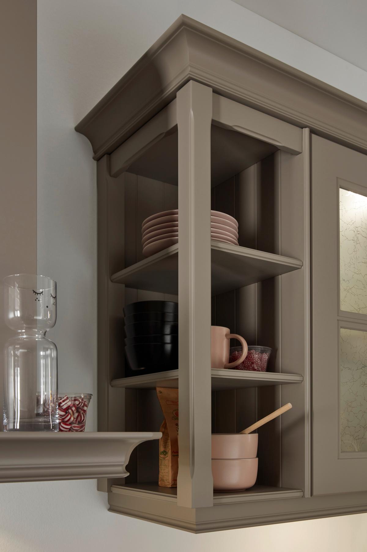 Einbauküche Windsor Lack in Beige - Beige, MODERN, Holzwerkstoff - Nolte Küchen