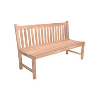 Gartenbank Solo Teak 3-Sitzer - Braun/Naturfarben, MODERN, Holz (60/92/150cm) - Gardenson