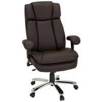 Pisarniški Stol Builder Xxl I, Temno Rjava - srebrne barve/temno rjava, Moderno, kovina/umetna masa (77/123/84cm) - MID.YOU