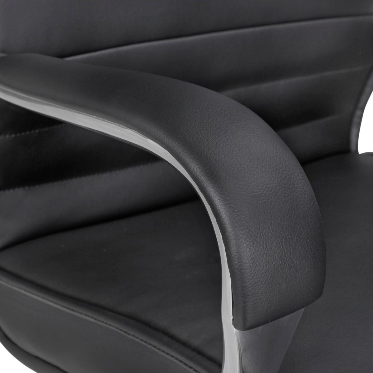 Pisarniški Stol Bigboss - črna/barve aluminija, Konvencionalno, kovina/umetna masa (61/126/60cm) - MID.YOU