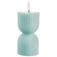 LED-Kerze Gia in Grün - Grün, Basics, Kunststoff (7/12.5cm) - Modern Living