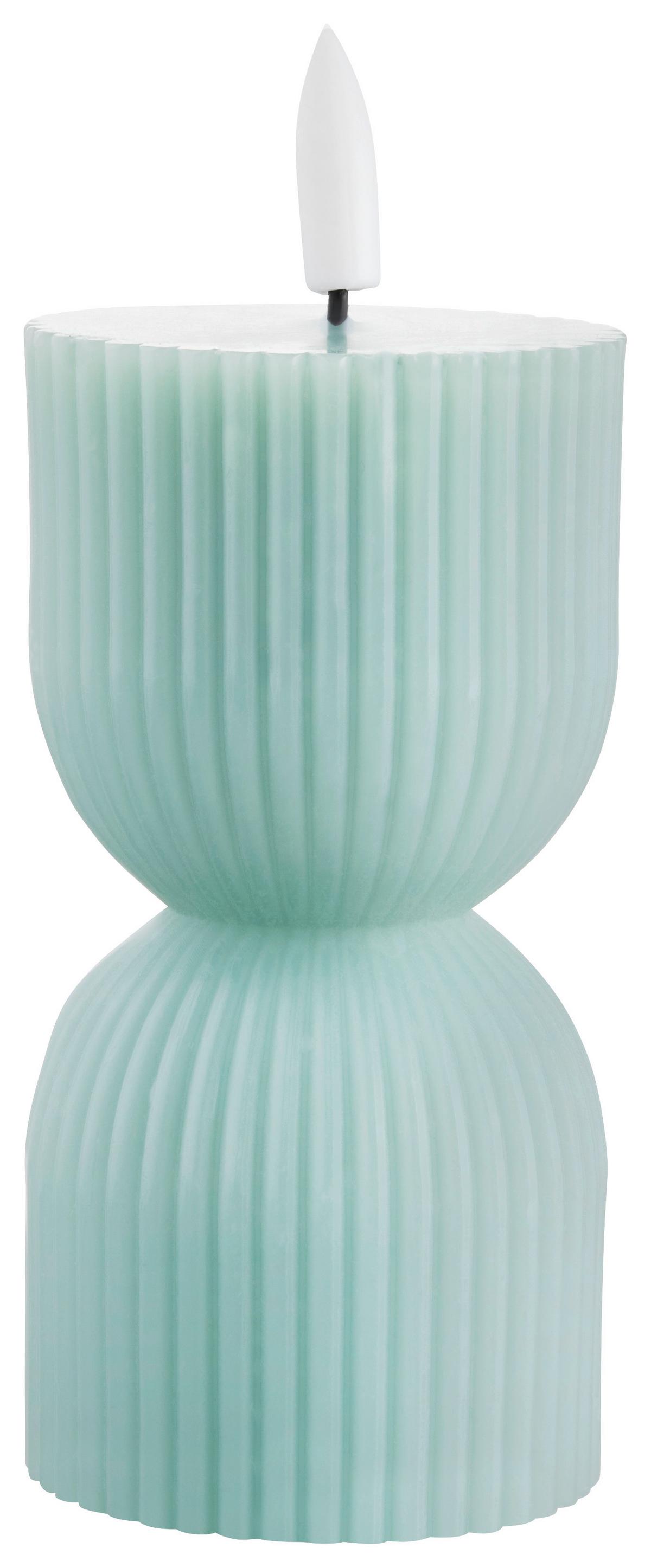 LED-Kerze Gia in Grün - Grün, Basics, Kunststoff (7/12.5cm) - Modern Living