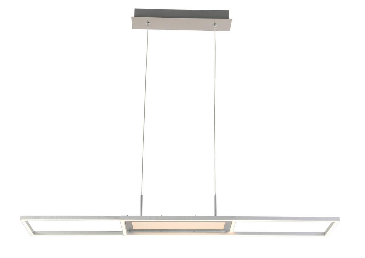 LAMPA WISZĄCA LED NOYA *SBN*SH* - kolor aluminiowy, Trend, tworzywo sztuczne/metal (105/27cm) - Novel