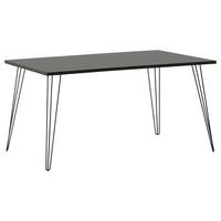 Schreibtisch Fynn Basaltgrau - Schwarz/Grau, Design, Holzwerkstoff/Metall (160/80/74cm) - MID.YOU