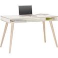 Pisalna Miza Billund - bela/hrast, Moderno, leseni material/les (120/75/60cm) - Modern Living
