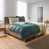 Boxspringbett Jerry ca. 180x200 cm Grau mit Topper - Erlefarben/Grau, MODERN, Holz/Holzwerkstoff (180/200cm) - Bessagi Home