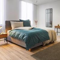 Boxspringbett Jerry ca. 180x200 cm Grau mit Topper - Erlefarben/Grau, MODERN, Holz/Holzwerkstoff (180/200cm) - Bessagi Home