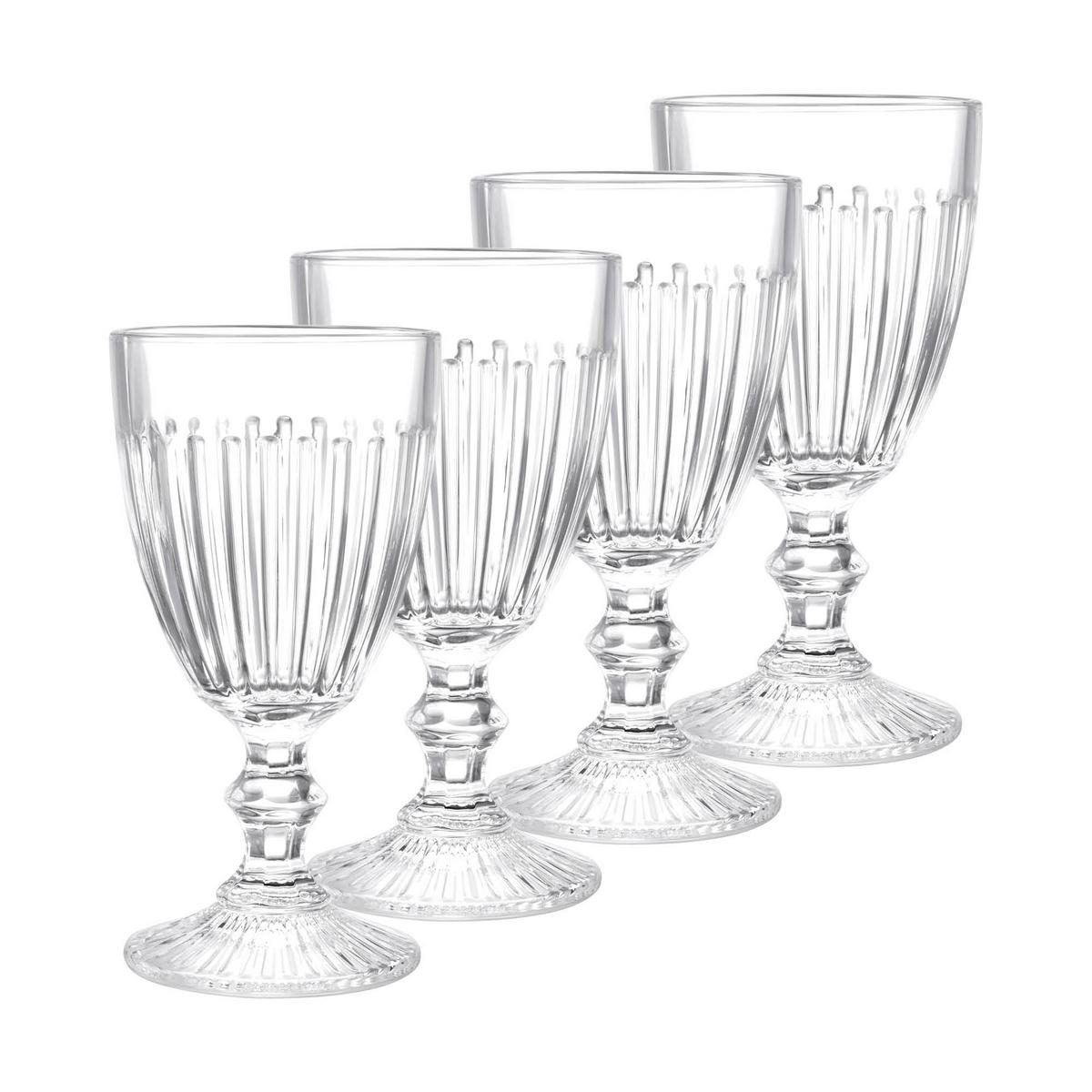 Set Kozarcev Elroy - prozorno, Konvencionalno, steklo (8,8/16,7cm) - Modern Living