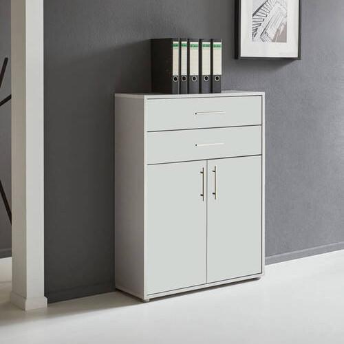 Aktenschrank Office Edition Grau/Weiß - Weiß/Grau, MODERN, Holzwerkstoff (84,5/114/33cm) - MID.YOU