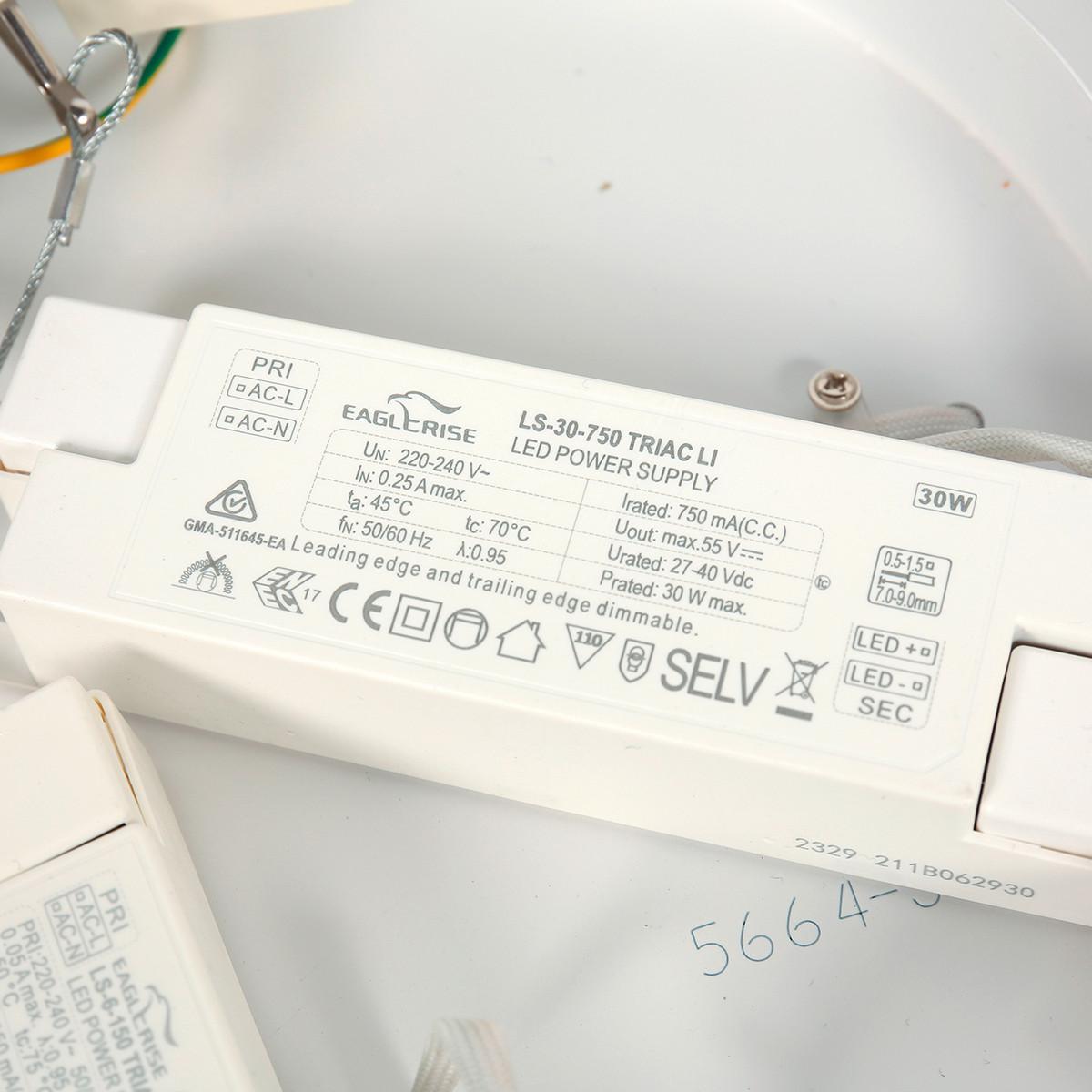 LAMPA SUFITOWA LED 3685ZW RINGLEDE - czarny, Konventionell, tworzywo sztuczne/metal (40/7cm)