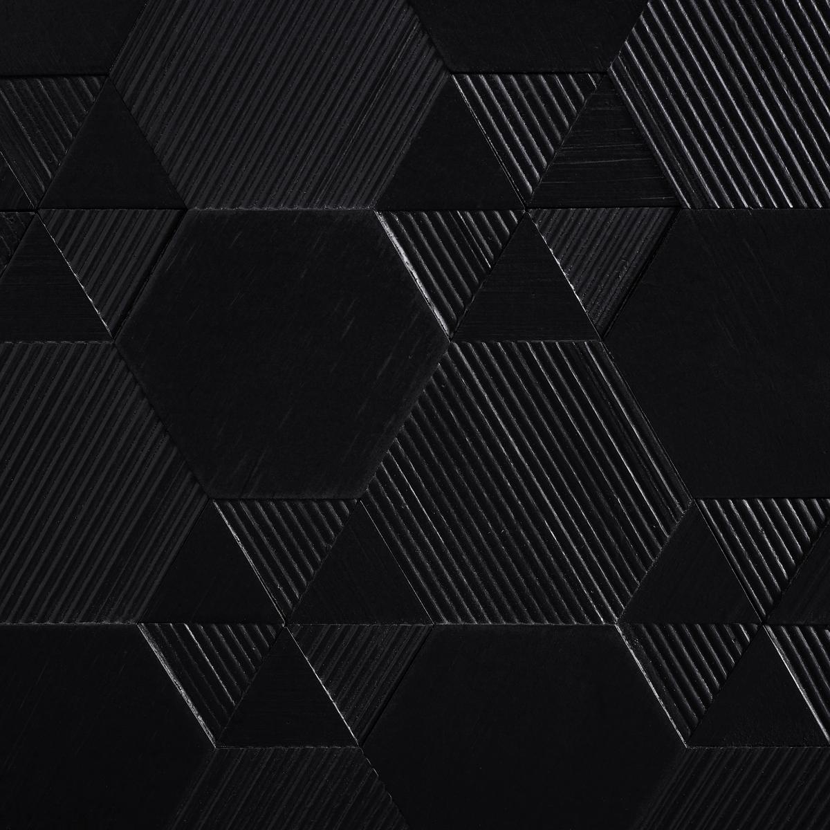 Kommode Roma ca. 85x80 cm MDF Schwarz - Schwarz, MODERN, Holz/Metall (85/80/40cm) - Bessagi Home