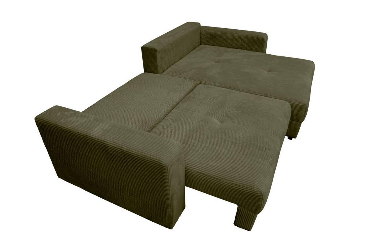 Kutna Garnitura Xela - Khaki/crna, Moderno, tekstil (265/170cm) - Modern Living