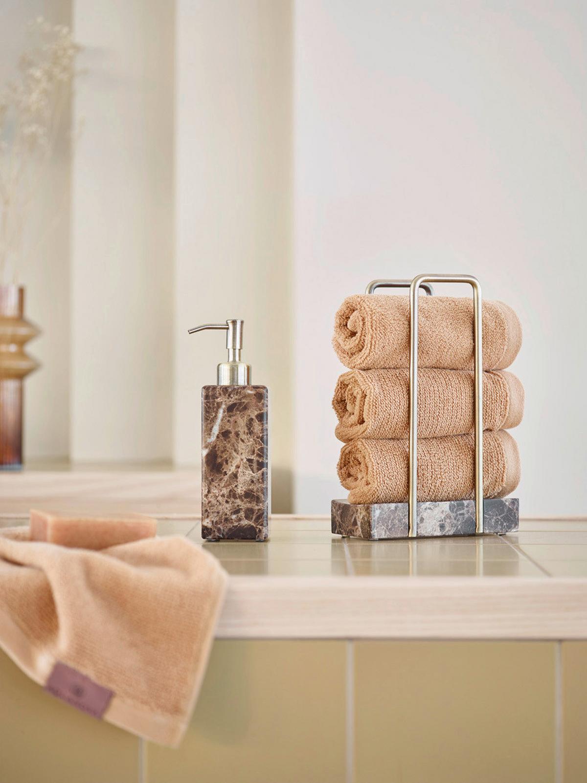 SYSTEM ORGANIZACJI HAMMAM - brązowy, Basics, kamień (7.5/17/24.5cm) - Aquanova