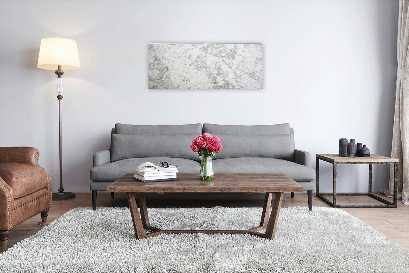 Infrardeči Grelni Panel Carrara - siva, Moderno, kamen (100/2/40cm) - Based