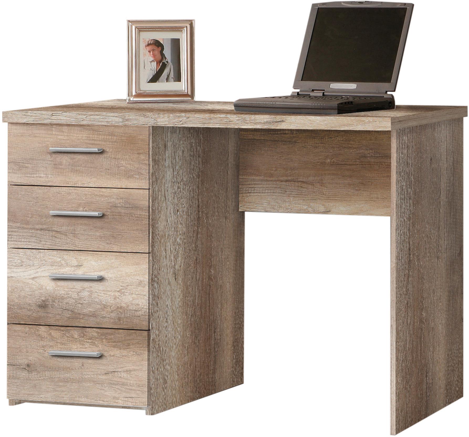 Masă de birou NET 106 - culoare lemn stejar, Modern, lemn (110/76,5/60cm)