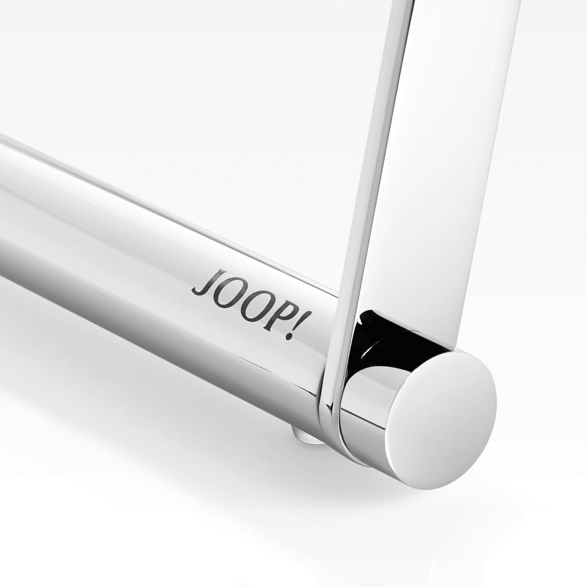 STOLIK BOCZNY HOMELINE JOOP! - szary/kolor chromowy, Basics, metal/tkanina (52/32/50cm) - Joop!