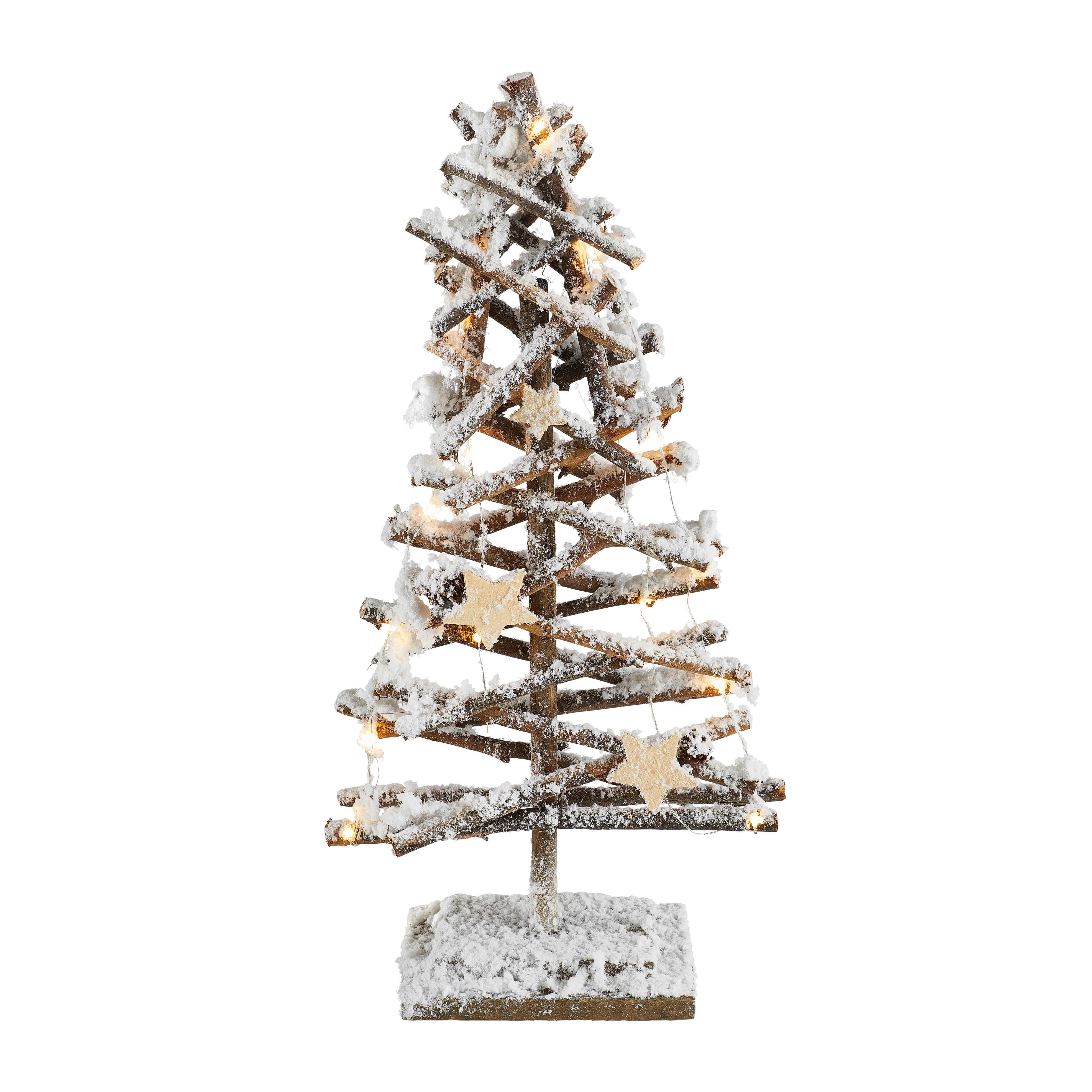 CHOINKA DEKORACYJNA 481194 - kolor naturalny/biały, Basics, materiały naturalne (12,00/25,00/50,00cm) - X-Mas