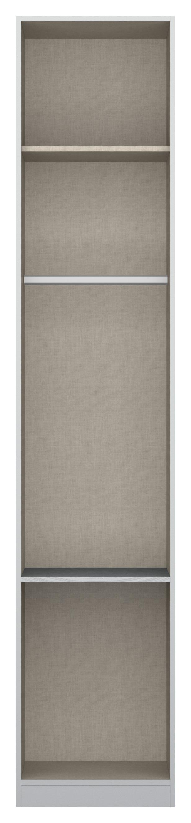 DULAP USI ROTATIVE ALABAMA - argintiu/gri deschis, Modern, material pe bază de lemn (47/229/54cm)