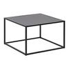 TABLE BASSE KUBO -TOP- -BASED- - noir, MODERN, matériau en bois/métal (60/60/38cm) - Based