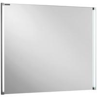 Wandspiegel "LED-LINE" , silber - Alufarben, Basics, Glas/Holzwerkstoff (81/67/4cm) - MID.YOU