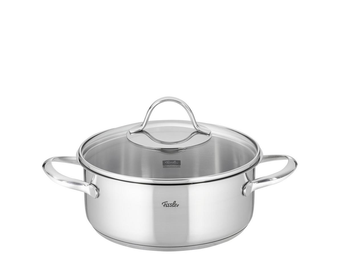 ZESTAW GARNKÓW 00211405000 FISSLER - kolor srebrny/przejrzysty, Basics, metal/szkło - Fissler
