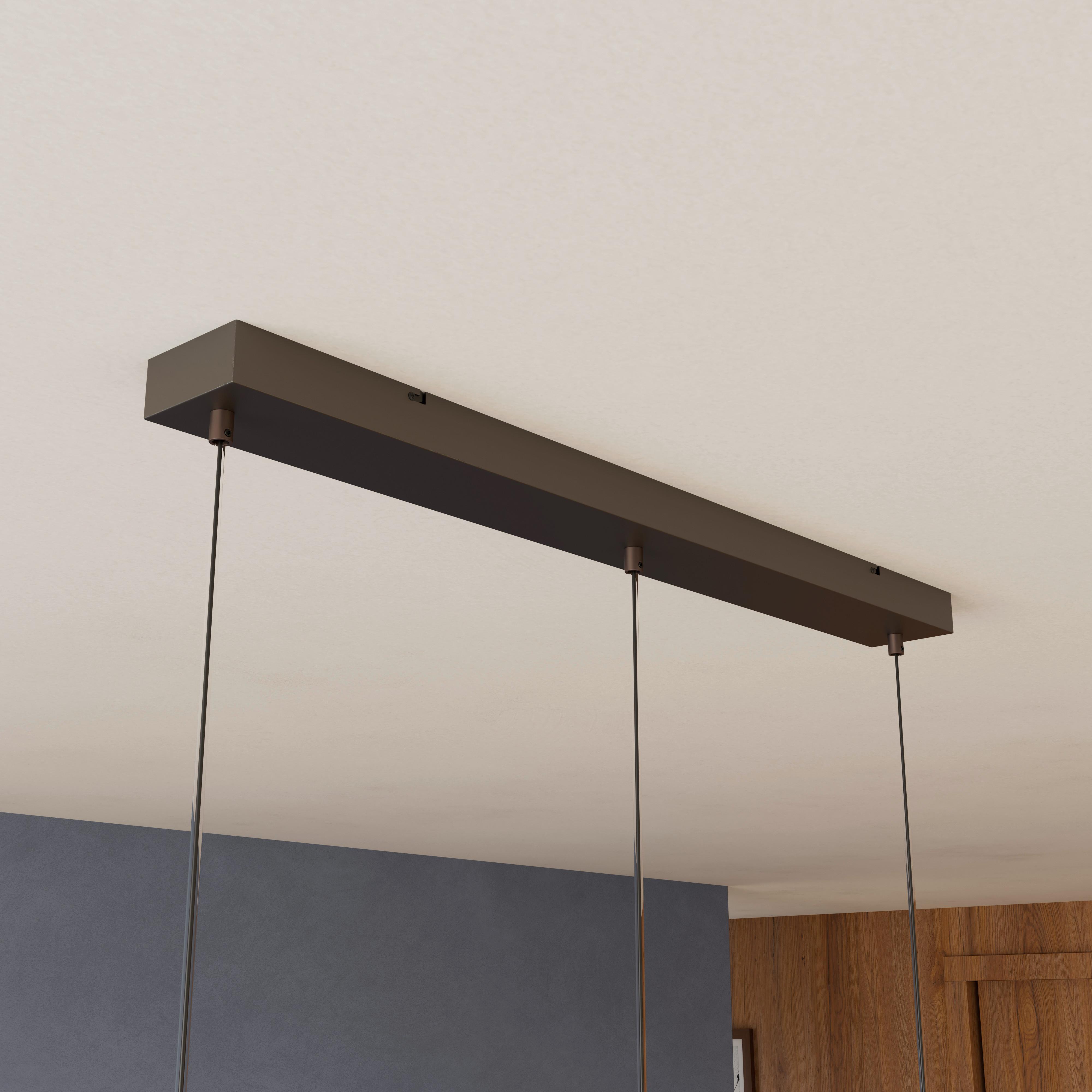 HÄNGLAMPA SIOP - bärnstensfärgad/champagne, Modern, metall/glas (80/20/120cm)