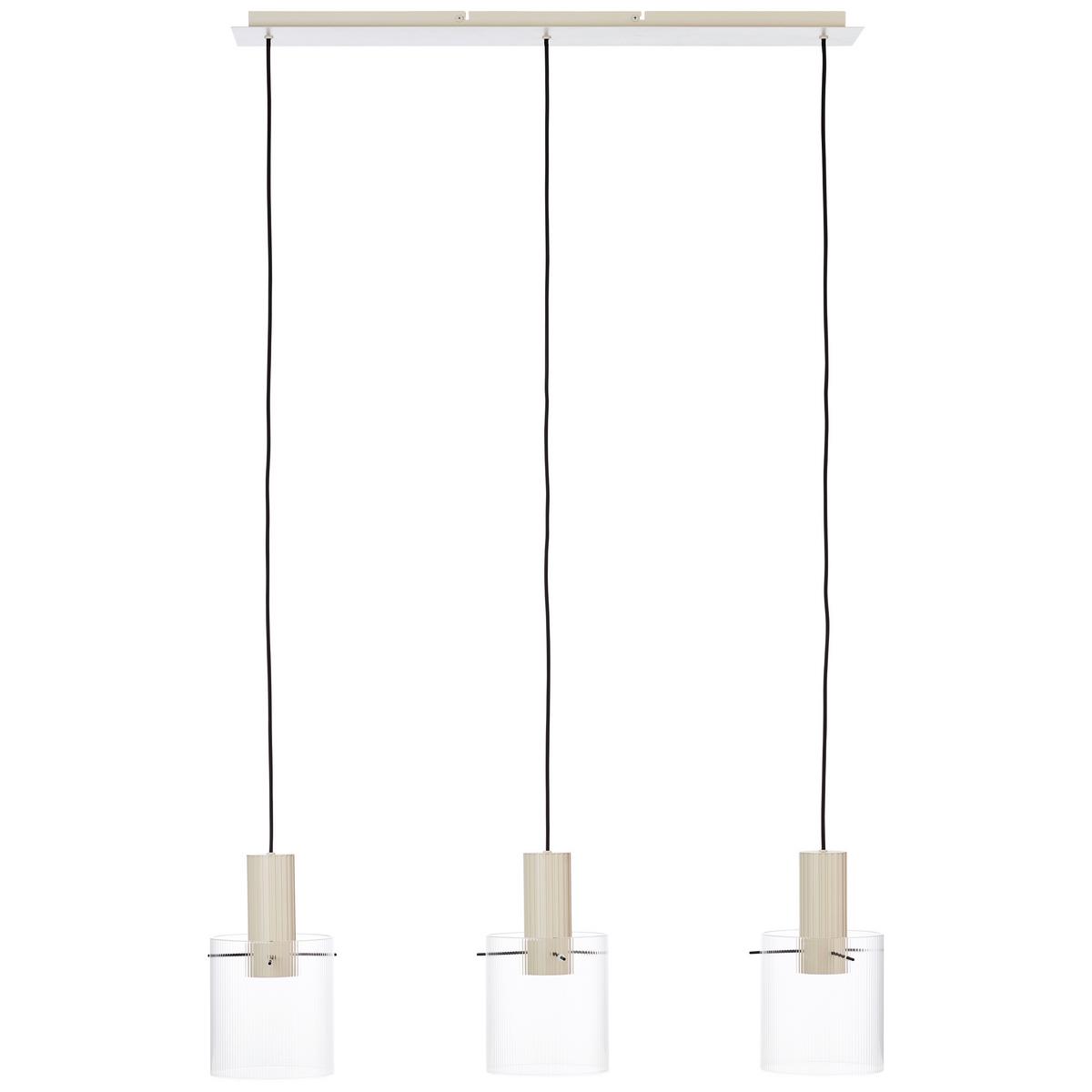 LAMPA WISZĄCA 70140A09 GÖTEBORG - beżowy/przezroczysty, Basics, metal/szkło (98/18/150cm) - Dieter Knoll