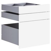 Set Predalov Unit Bela Sijaj - bela/visoki sijaj, Moderno, leseni material (45,3/50,3/47cm) - Based