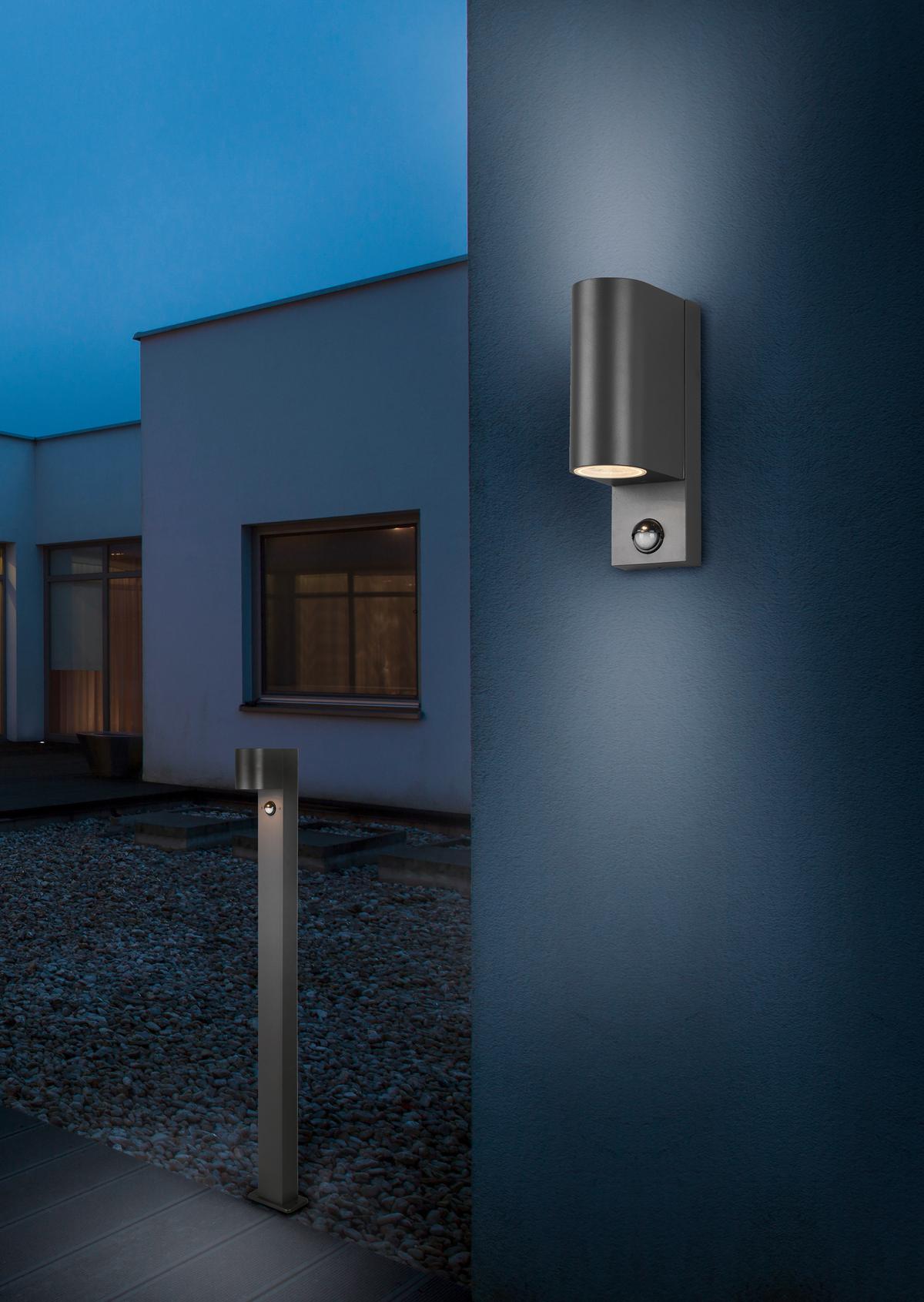 Außenwandleuchte Roya Anthrazit max. 35 Watt - Anthrazit, Basics, Metall (7/22/11,8cm) - Trio Leuchten