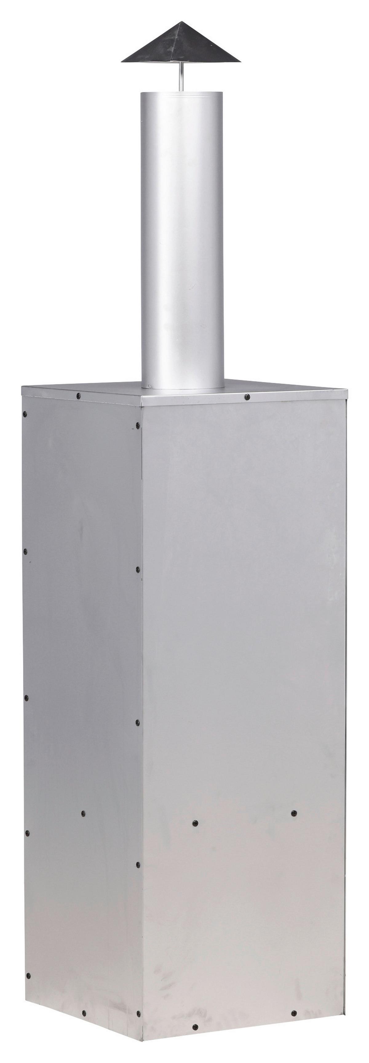 Feuerstelle Makarima ca. 45x199x45 cm Silber - Silberfarben, KONVENTIONELL, Metall (45/199/45cm) - Gardenson