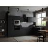 Kotna Kuhinja Z Aparati Oliver, 340x172cm - temno siva/črna, Design, kovina/leseni material (340/172cm) - Respekta