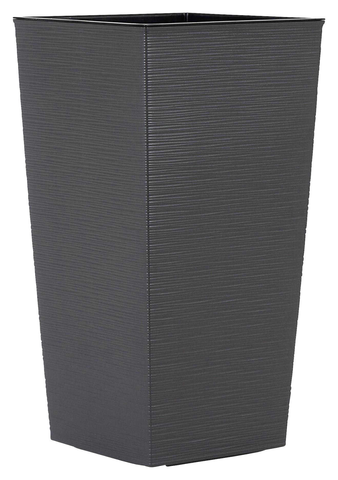 Pflanzentopf Anthrazit - Anthrazit, Basics, Kunststoff (40/75/40cm) - Siena Garden
