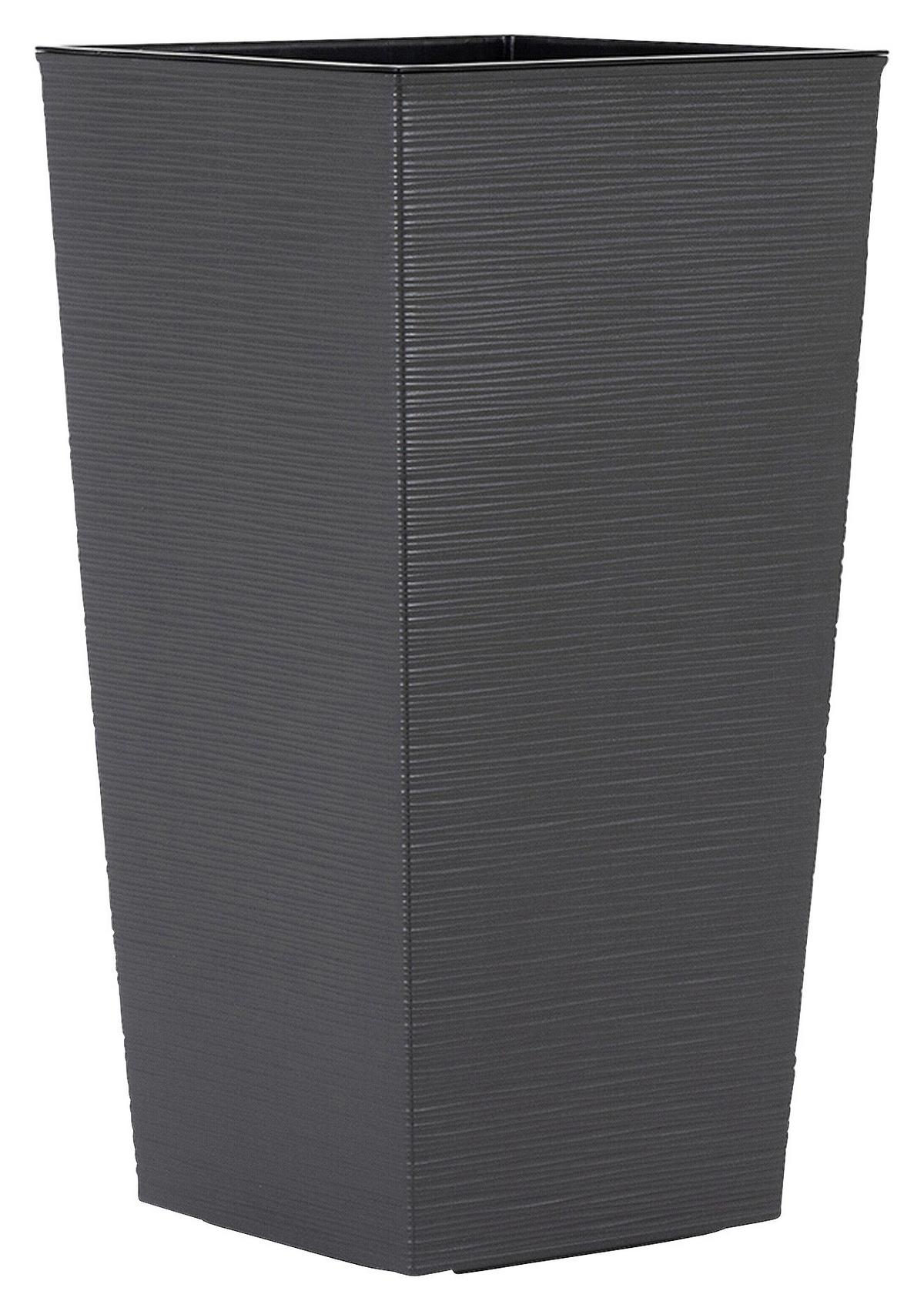 Pflanzentopf Anthrazit - Anthrazit, Basics, Kunststoff (40/75/40cm) - Siena Garden