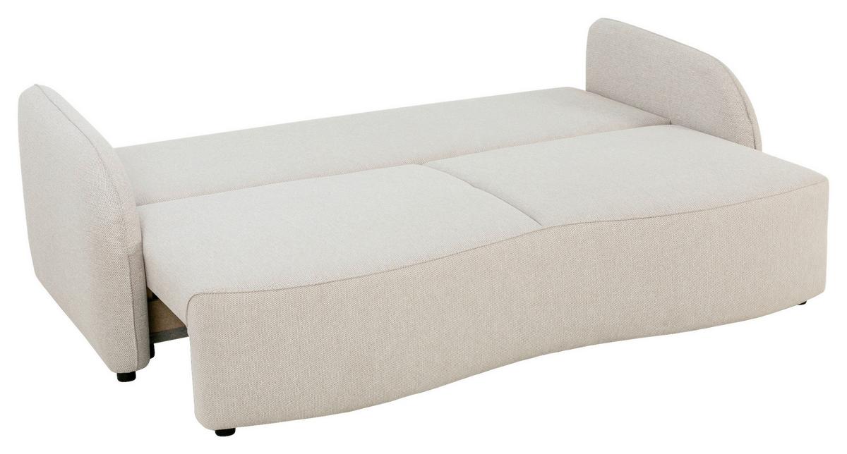 Trosjed Na Razvlačenje Bari - bež/crna, Konvencionalno, drvni materijal/drvo (215/100cm)